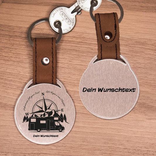 Schlüsselanhänger - Adventures fill your soul mit Wunschtext Schlüsselanhänger Craftbrothers
