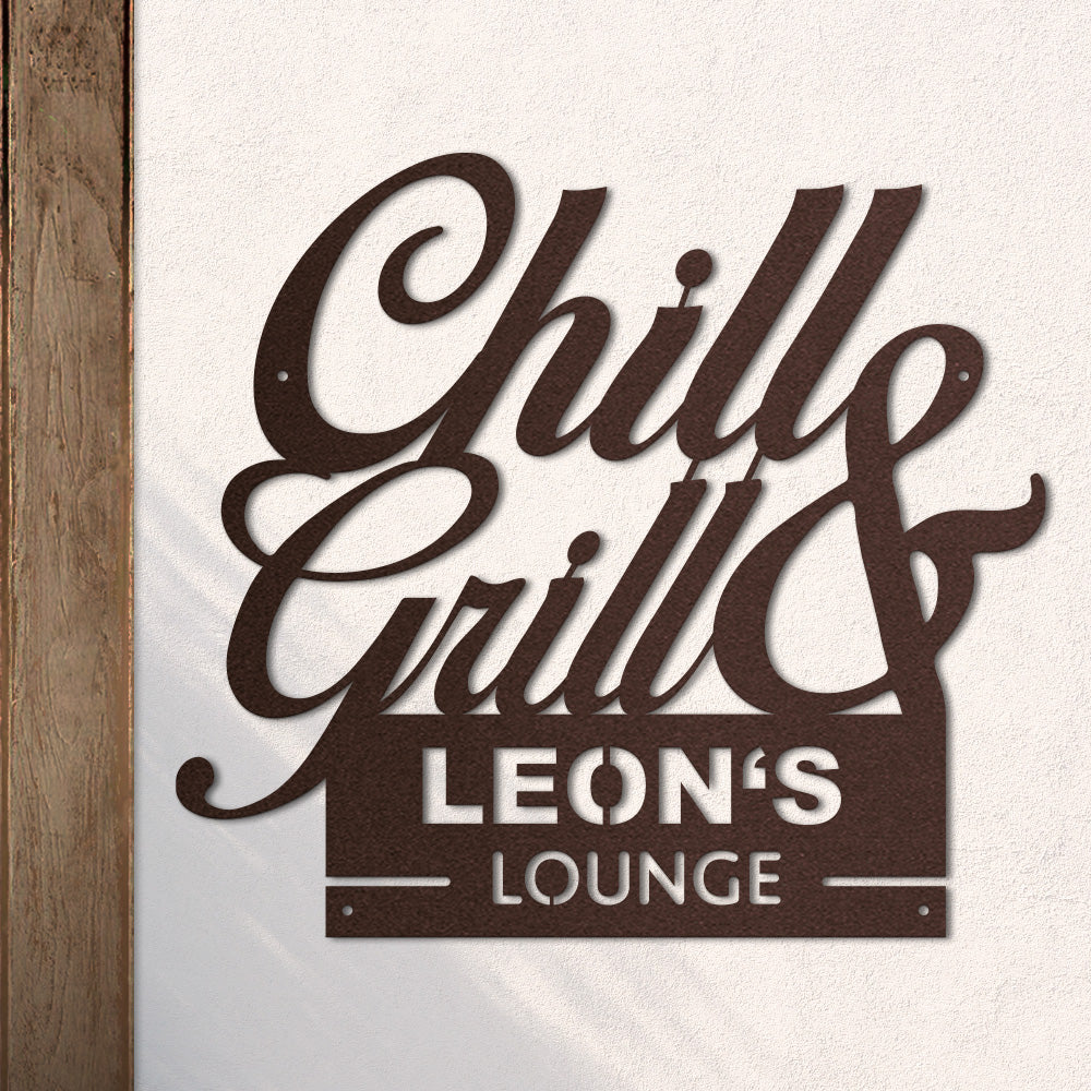 BBQ Chill & Grill aus edlem Stahl (personalisierbar)