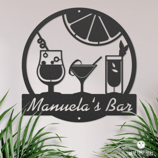 Barschild - 3 Drinks (personalisierbar) Craftbrothers