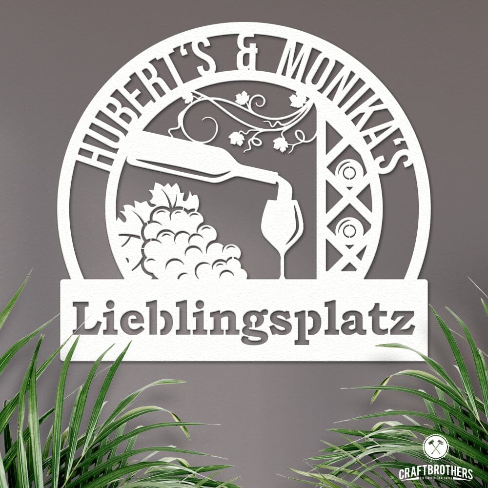 Barschild - Vino (personalisierbar) Craftbrothers