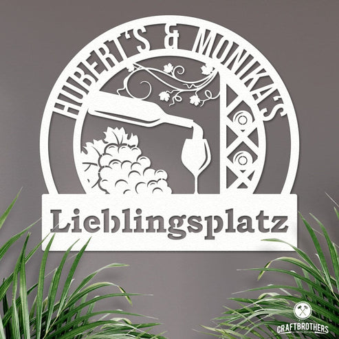 Barschild - Vino (personalisierbar) Craftbrothers