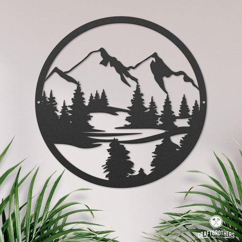 Deko-Wandschild "Berge" Dekoartikel Craftbrothers