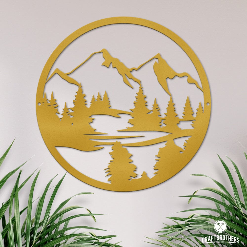 Deko-Wandschild "Berge" Dekoartikel Craftbrothers