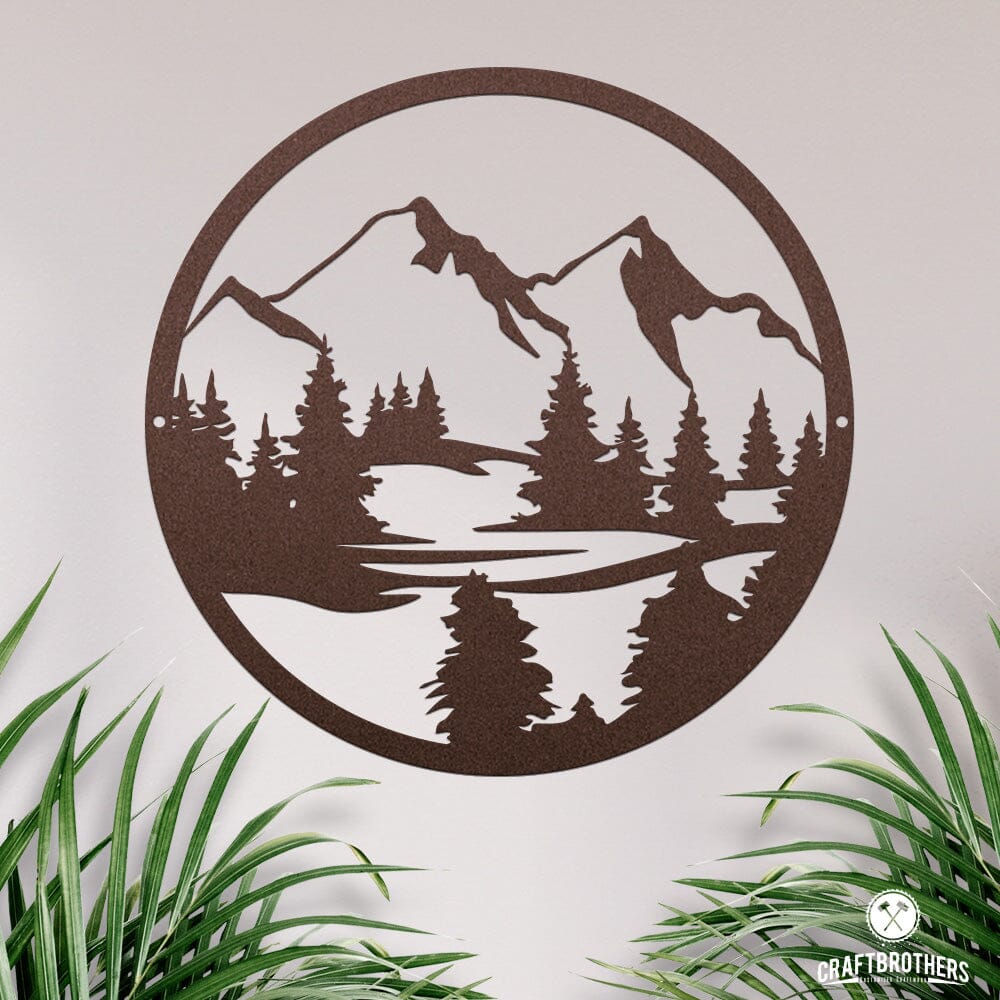 Deko-Wandschild "Berge" Dekoartikel Craftbrothers