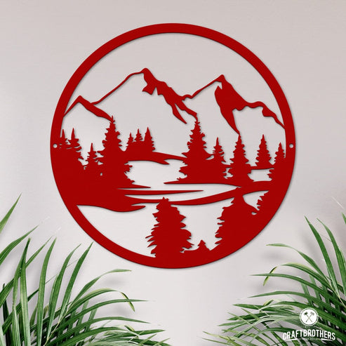 Deko-Wandschild "Berge" Dekoartikel Craftbrothers