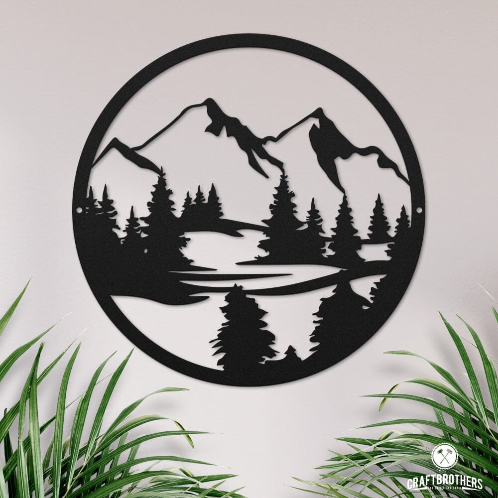 Deko-Wandschild "Berge" Dekoartikel Craftbrothers