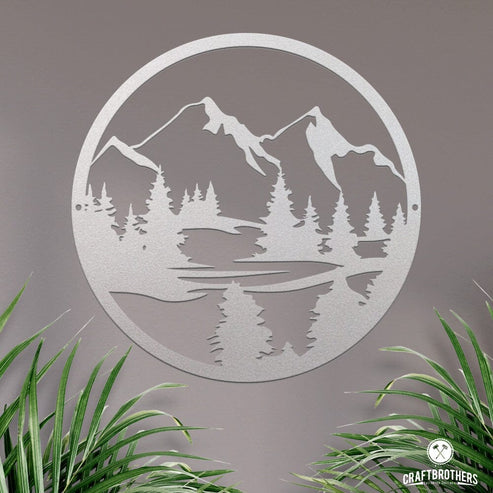 Deko-Wandschild "Berge" Dekoartikel Craftbrothers