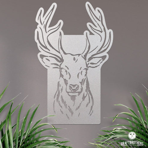 Deko-Wandschild "Hirsch I" Dekoartikel Craftbrothers