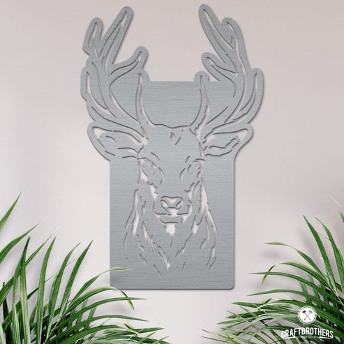 Deko-Wandschild "Hirsch I" Dekoartikel Craftbrothers