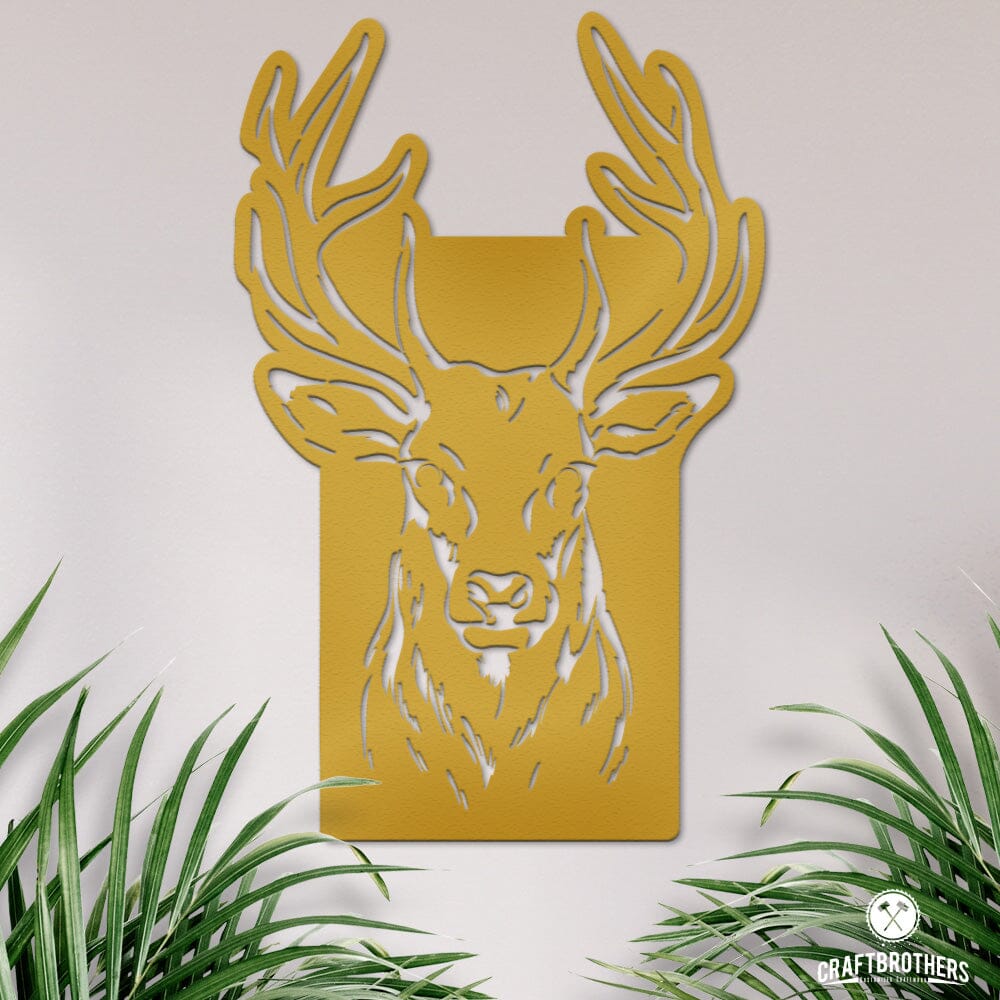 Deko-Wandschild "Hirsch I" Dekoartikel Craftbrothers
