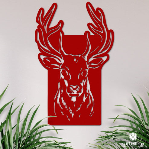 Deko-Wandschild "Hirsch I" Dekoartikel Craftbrothers