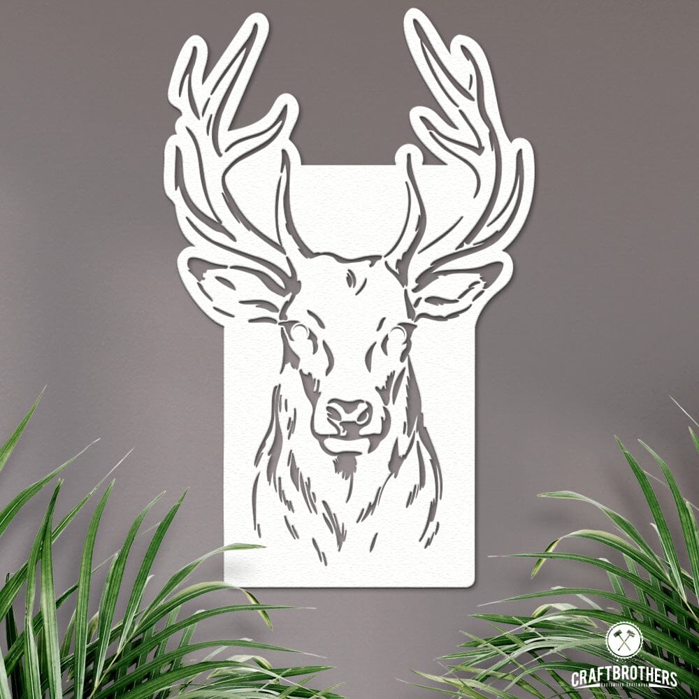 Deko-Wandschild "Hirsch I" Dekoartikel Craftbrothers