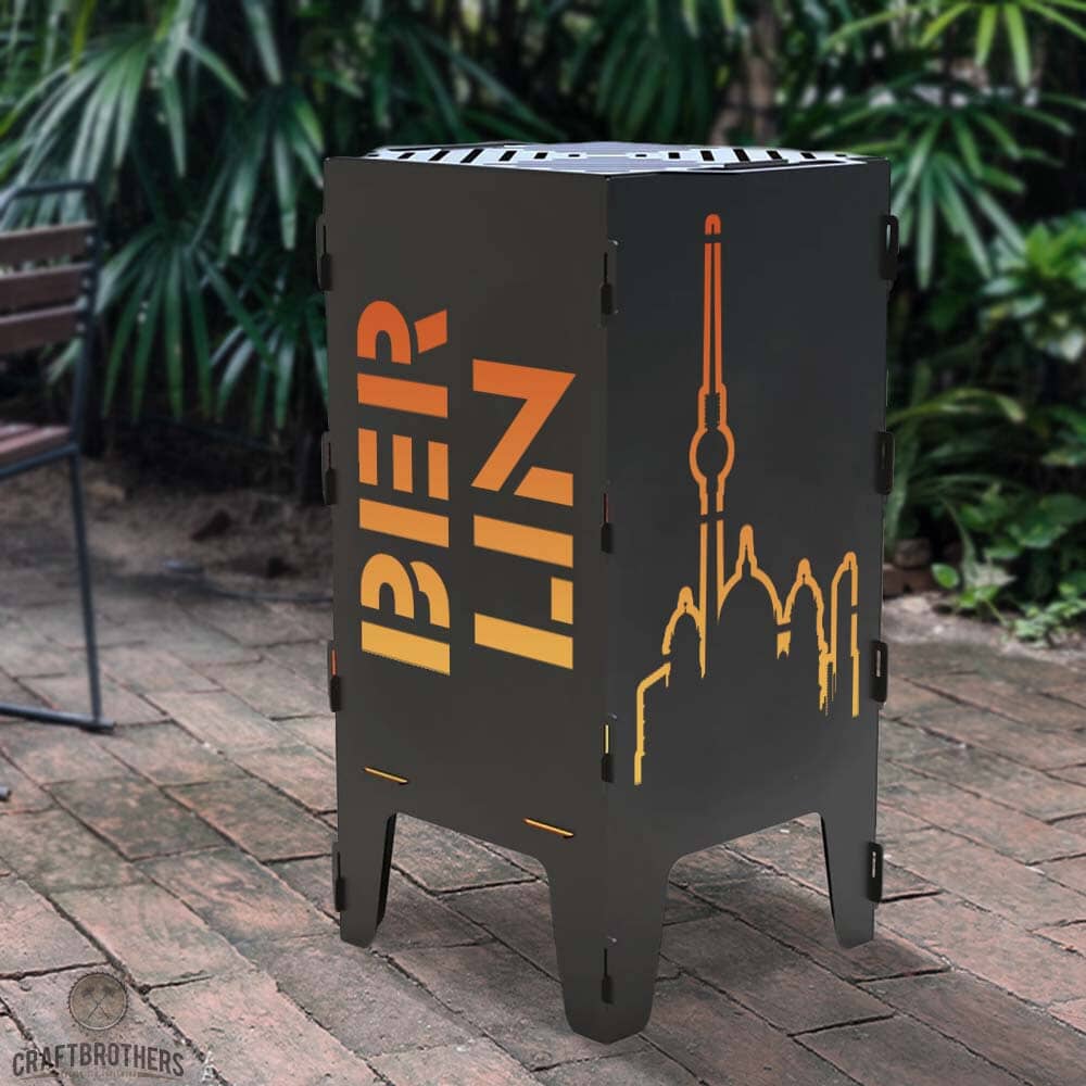 Feuertonne Berlin aus edlem Stahl Craftbrothers