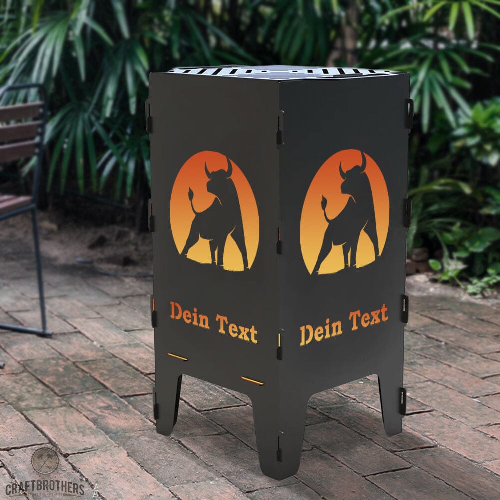 Feuertonne Bulle aus edlem Stahl Craftbrothers