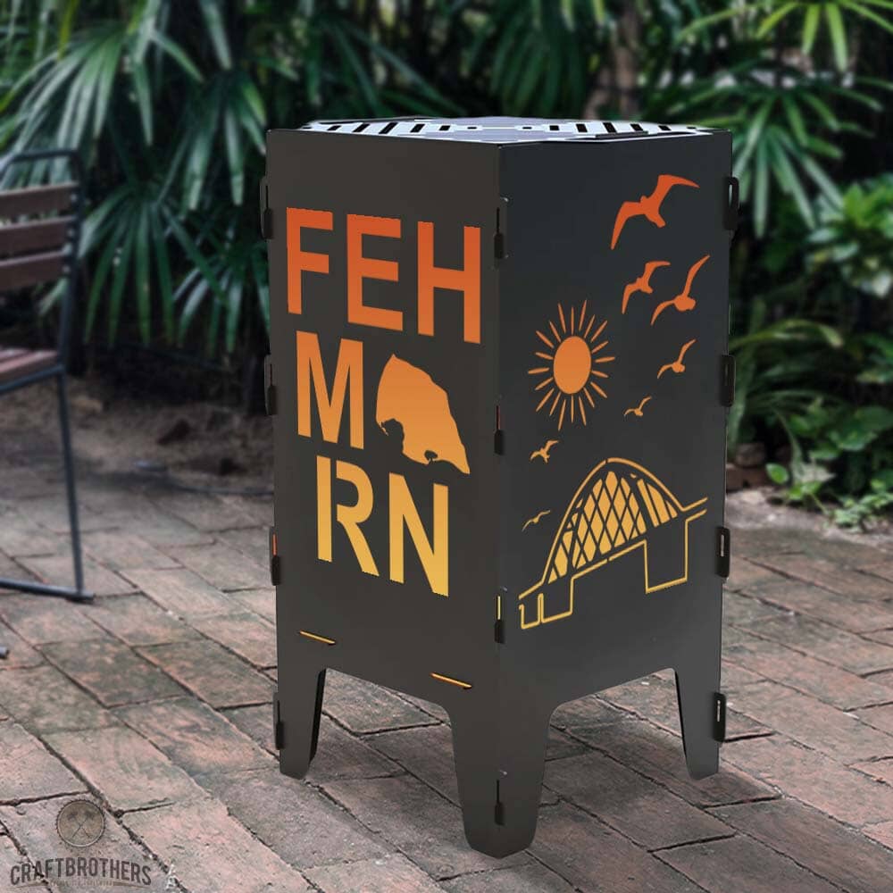Feuertonne Fehmarn aus edlem Stahl Craftbrothers
