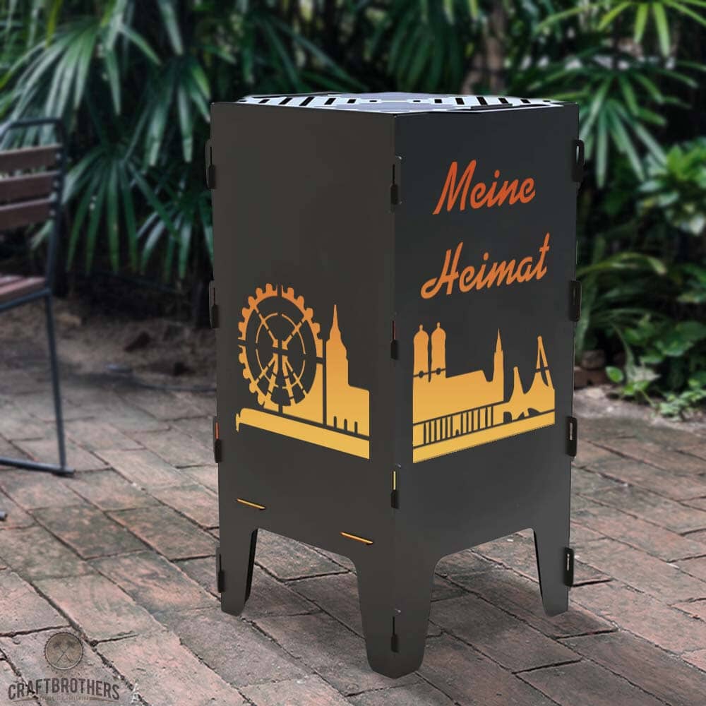 Feuertonne München aus edlem Stahl Craftbrothers