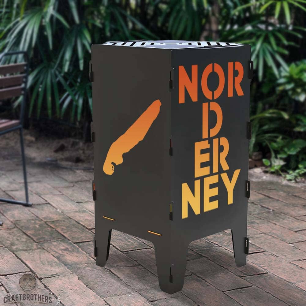 Feuertonne Norderney aus edlem Stahl Craftbrothers