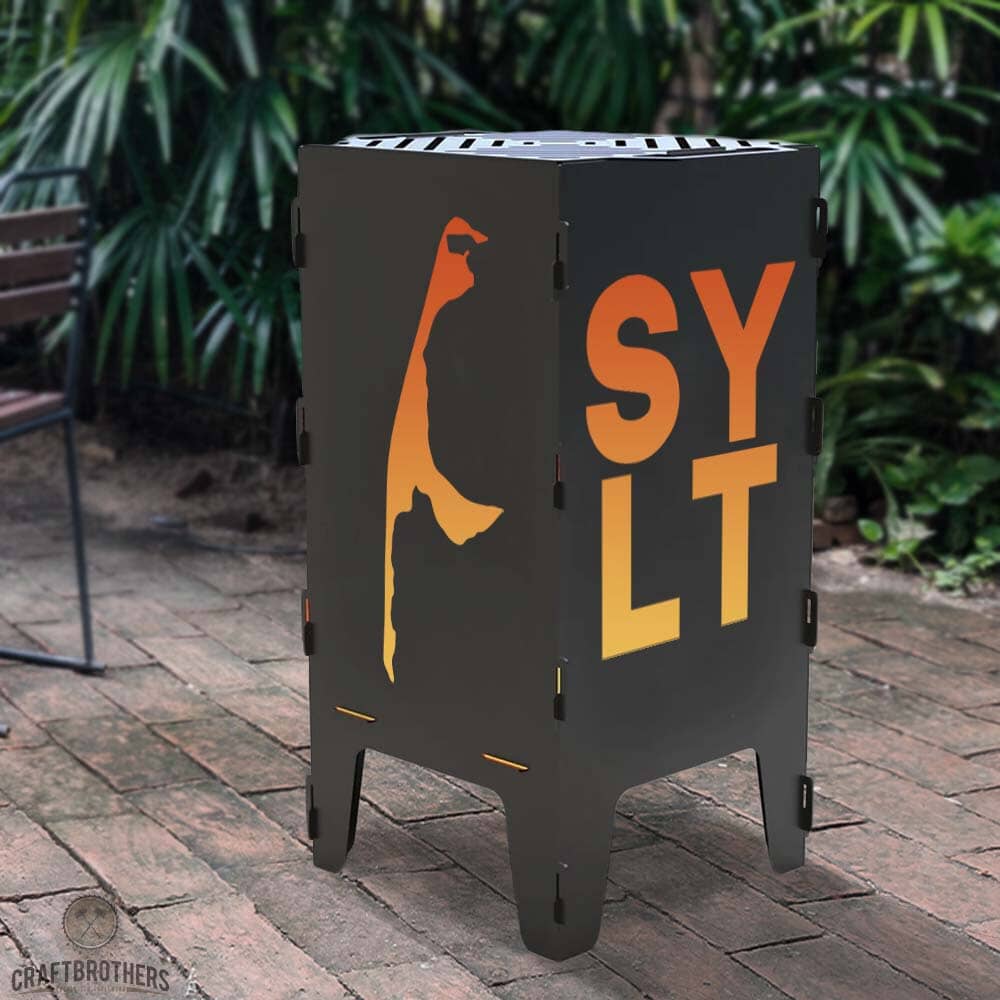 Feuertonne Sylt aus edlem Stahl Craftbrothers