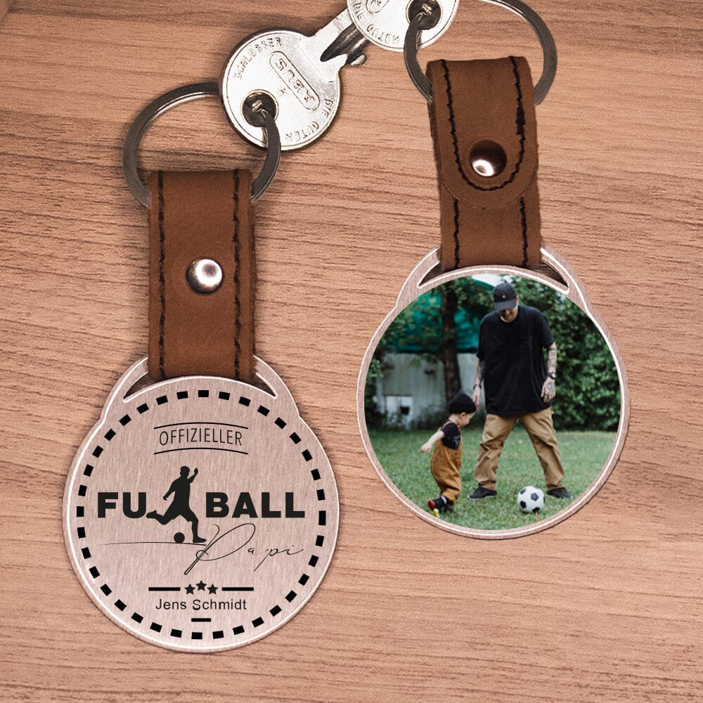 Foto - Schlüsselanhänger - Offizieller Fußballpapi! Schlüsselanhänger Craftbrothers