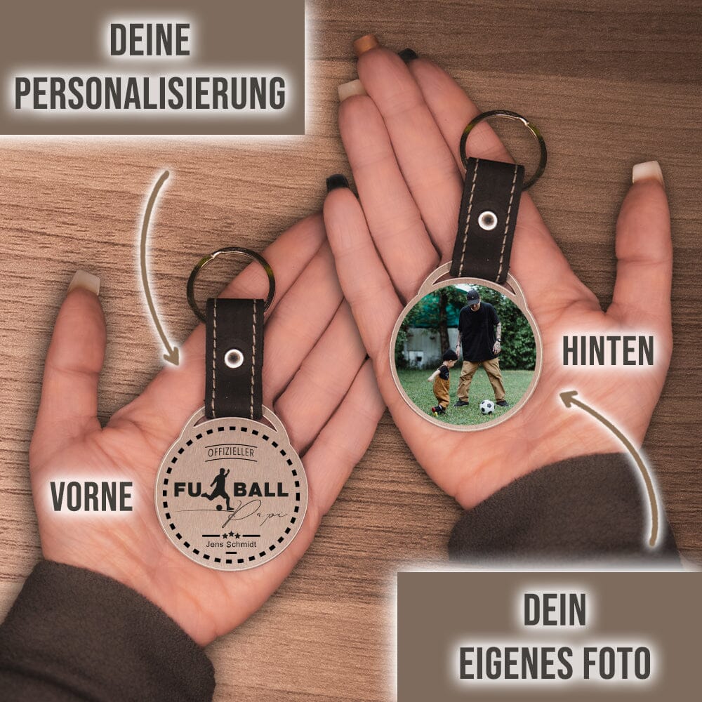 Foto - Schlüsselanhänger - Offizieller Fußballpapi! Schlüsselanhänger Craftbrothers