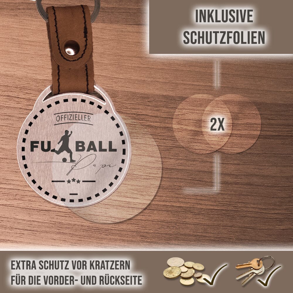 Foto - Schlüsselanhänger - Offizieller Fußballpapi! Schlüsselanhänger Craftbrothers