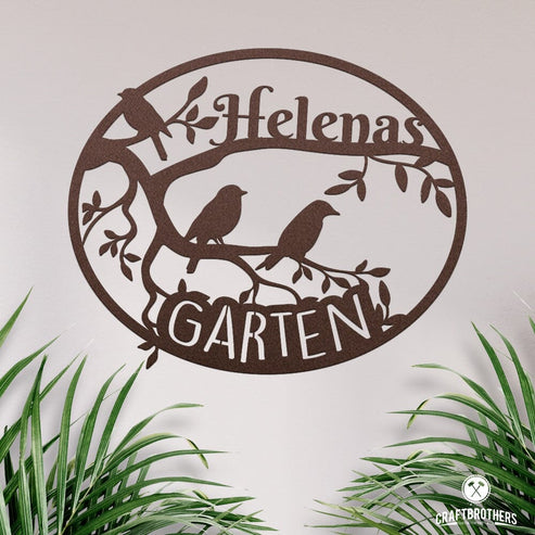 Garten II aus edlem Stahl (personalisierbar) Craftbrothers