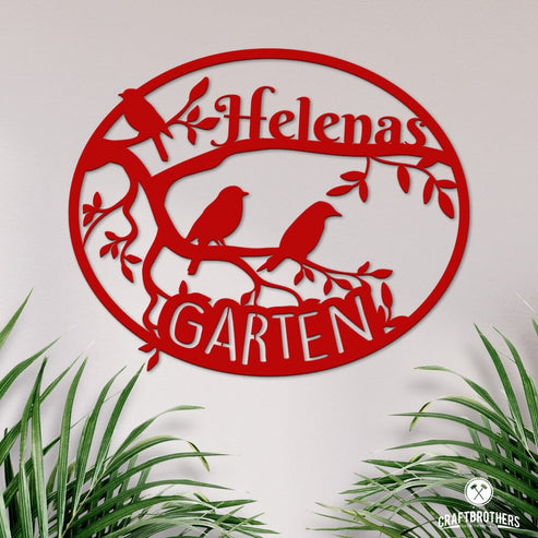 Garten II aus edlem Stahl (personalisierbar) Craftbrothers