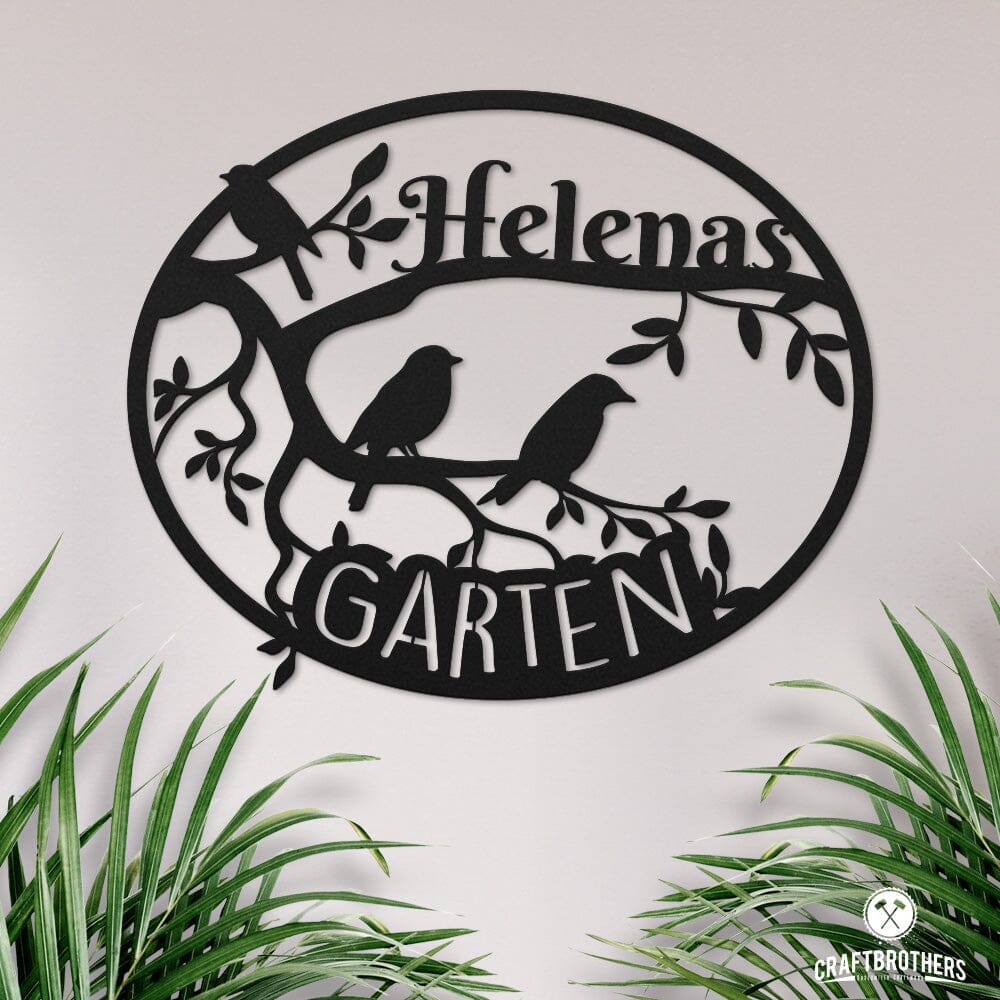 Garten II aus edlem Stahl (personalisierbar) Craftbrothers