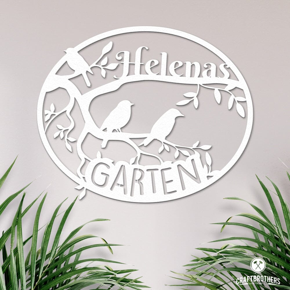 Garten II aus edlem Stahl (personalisierbar) Craftbrothers