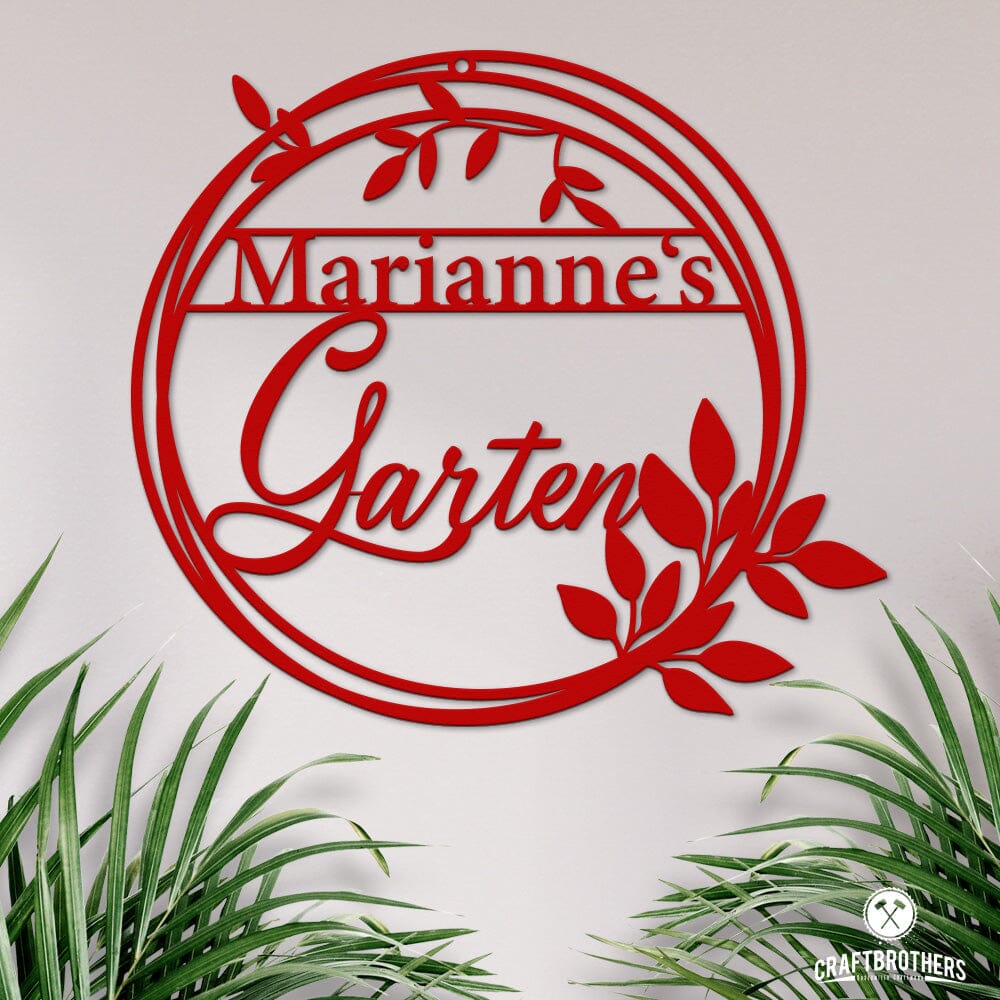 Garten I aus edlem Stahl (personalisierbar) Craftbrothers