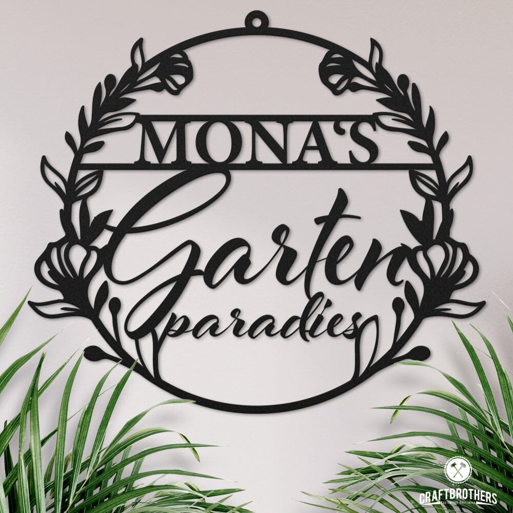 Gartenparadies aus edlem Stahl (personalisierbar) Craftbrothers