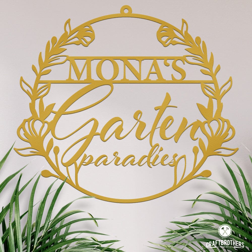 Gartenparadies aus edlem Stahl (personalisierbar) Craftbrothers