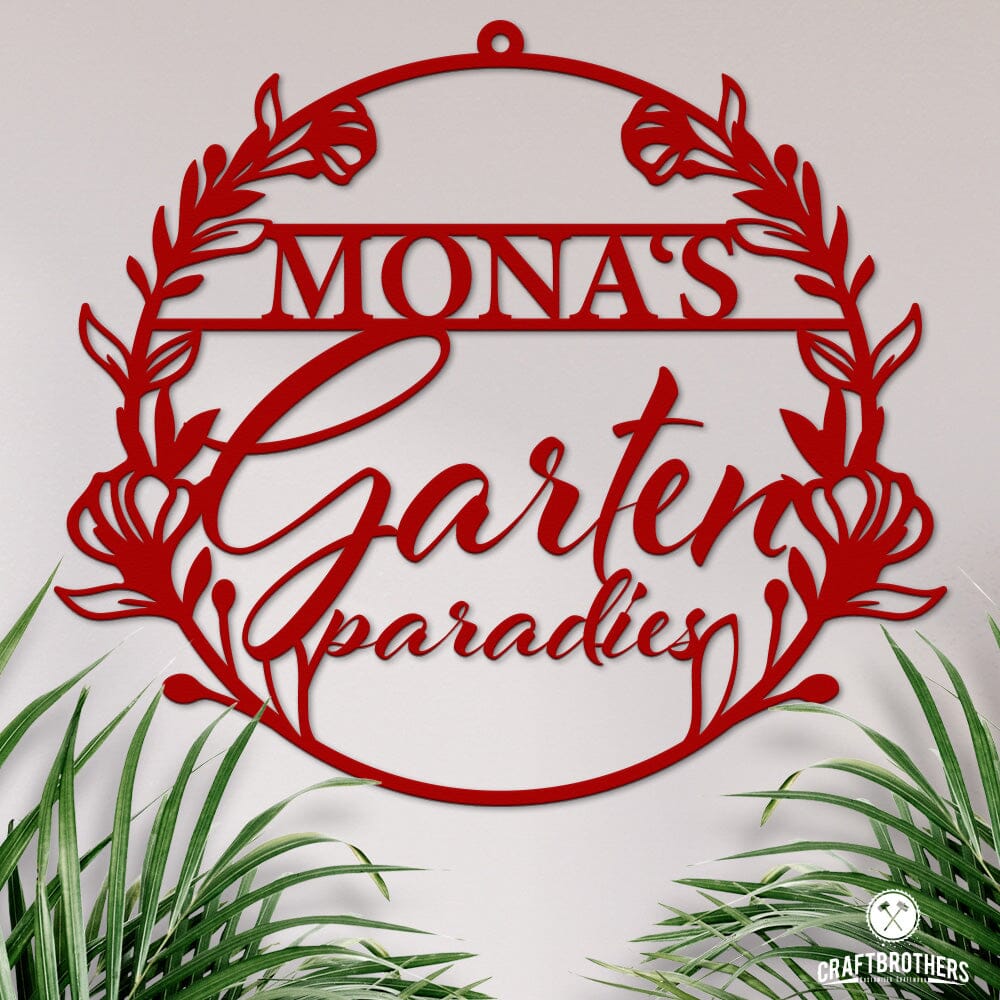 Gartenparadies aus edlem Stahl (personalisierbar) Craftbrothers