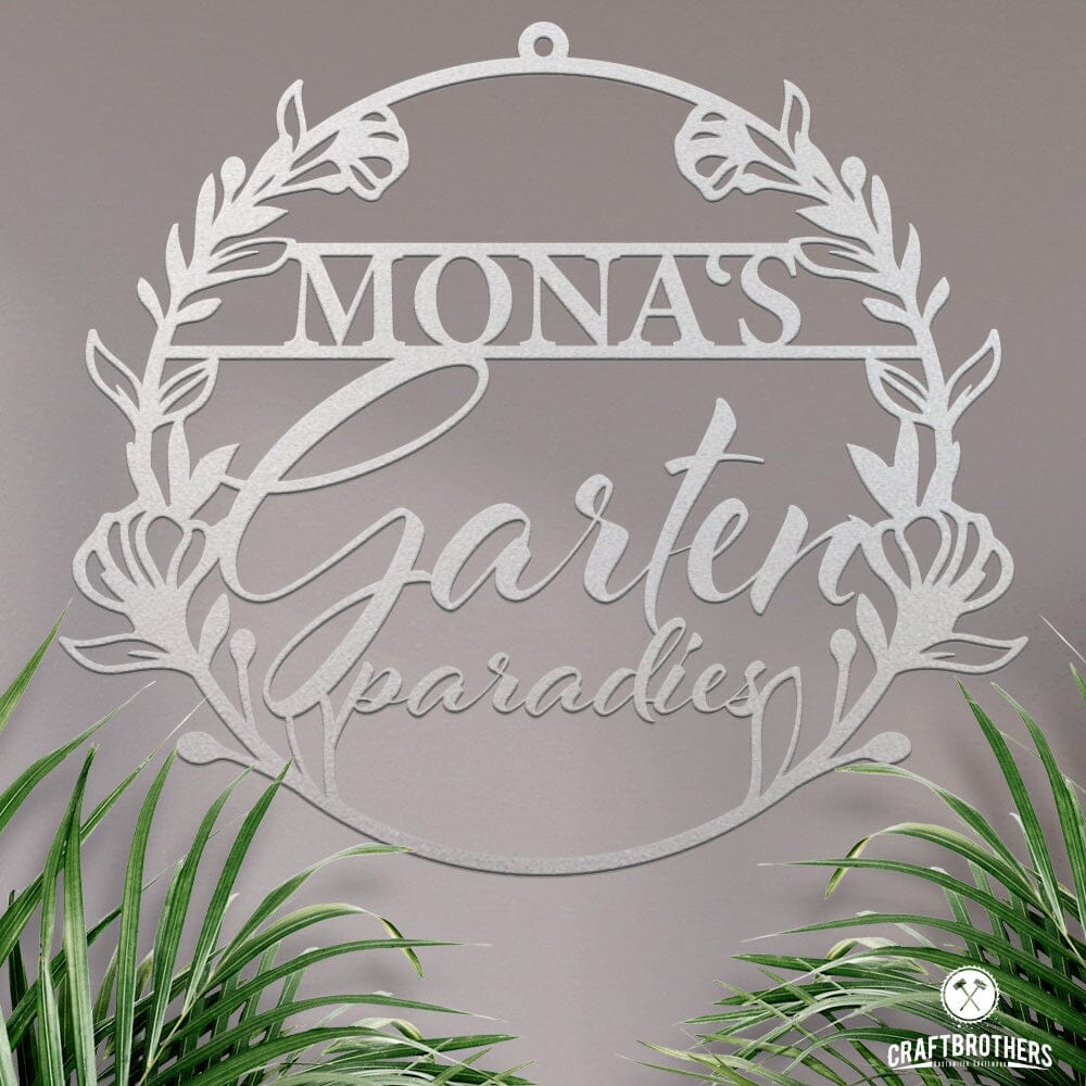 Gartenparadies aus edlem Stahl (personalisierbar) Craftbrothers