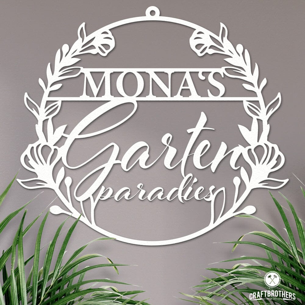 Gartenparadies aus edlem Stahl (personalisierbar) Craftbrothers