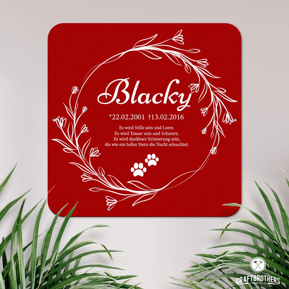 Gedenktafel - Blacky Craftbrothers