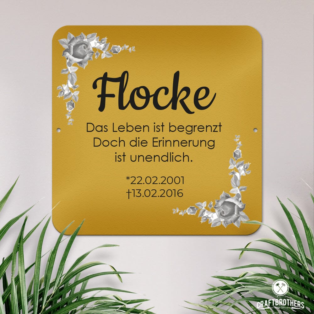 Gedenktafel - Flocke Craftbrothers