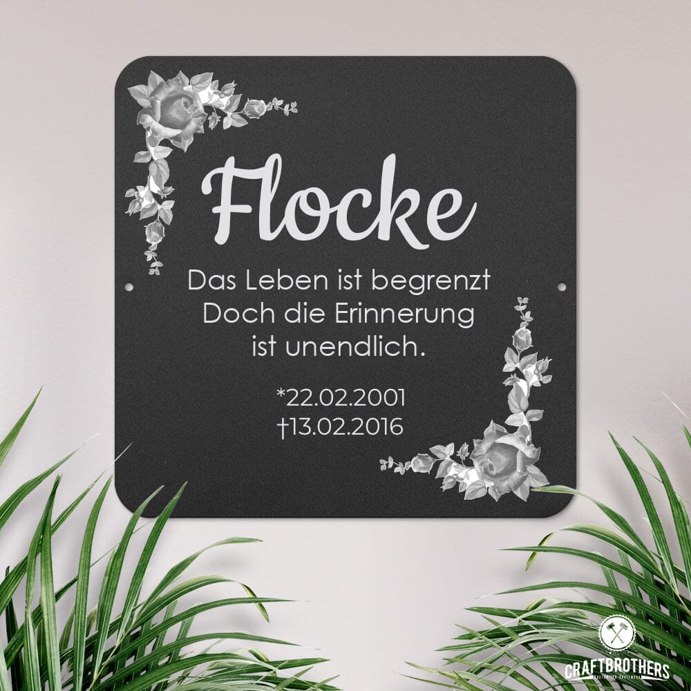 Gedenktafel - Flocke Craftbrothers