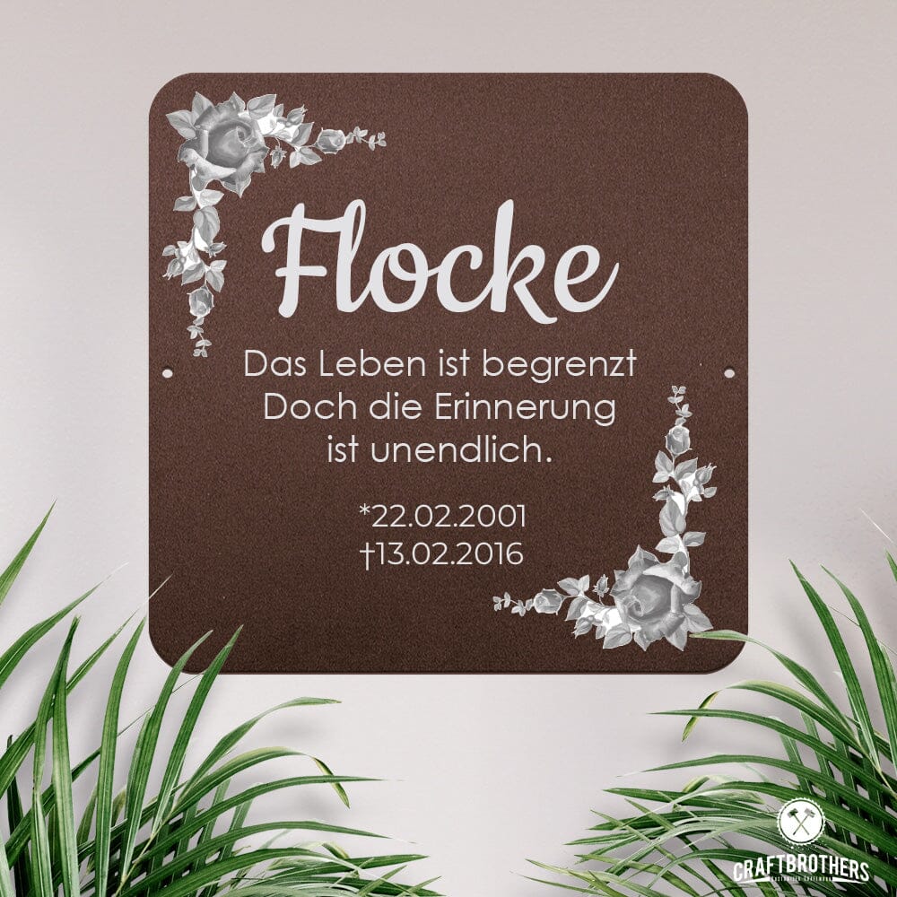 Gedenktafel - Flocke Craftbrothers