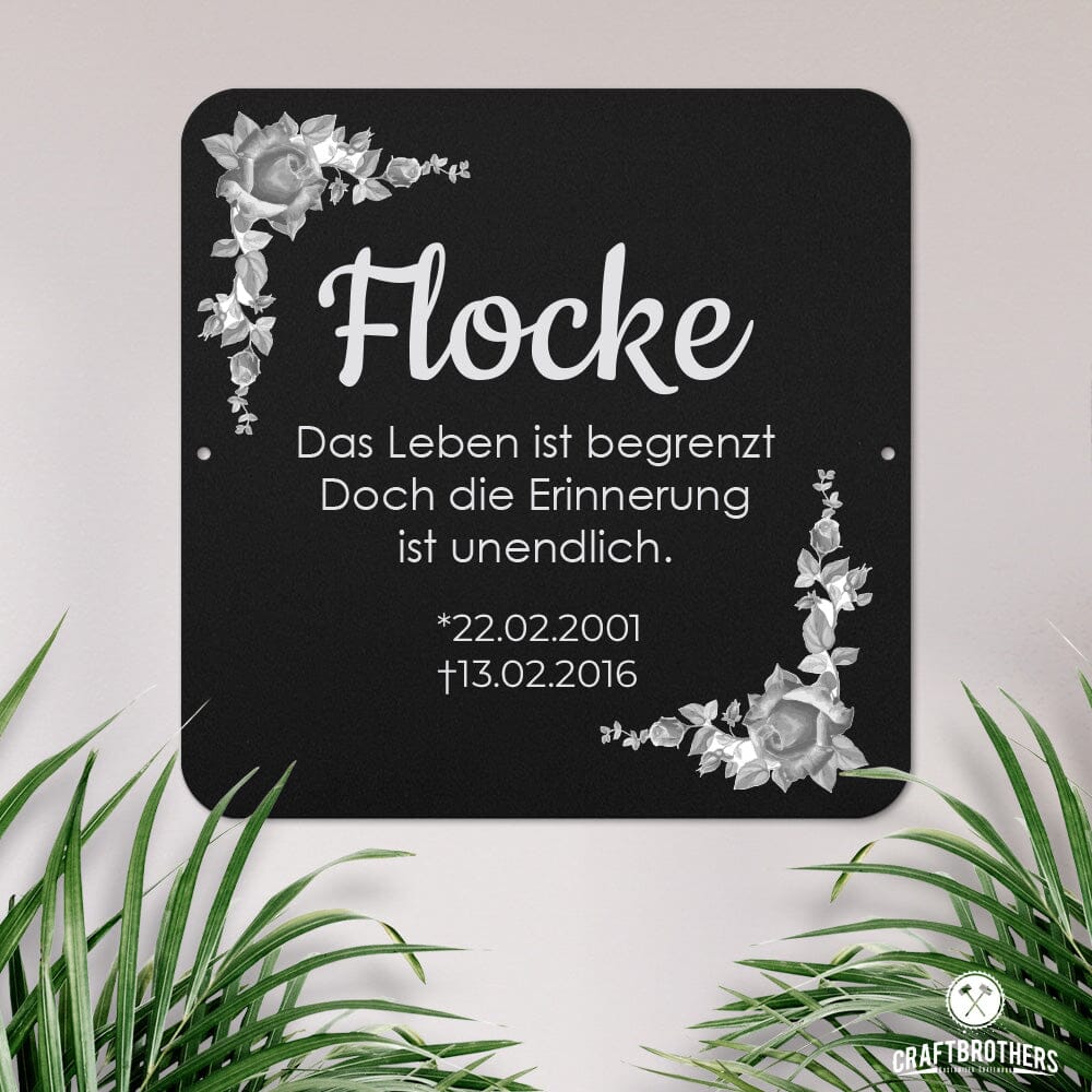 Gedenktafel - Flocke Craftbrothers