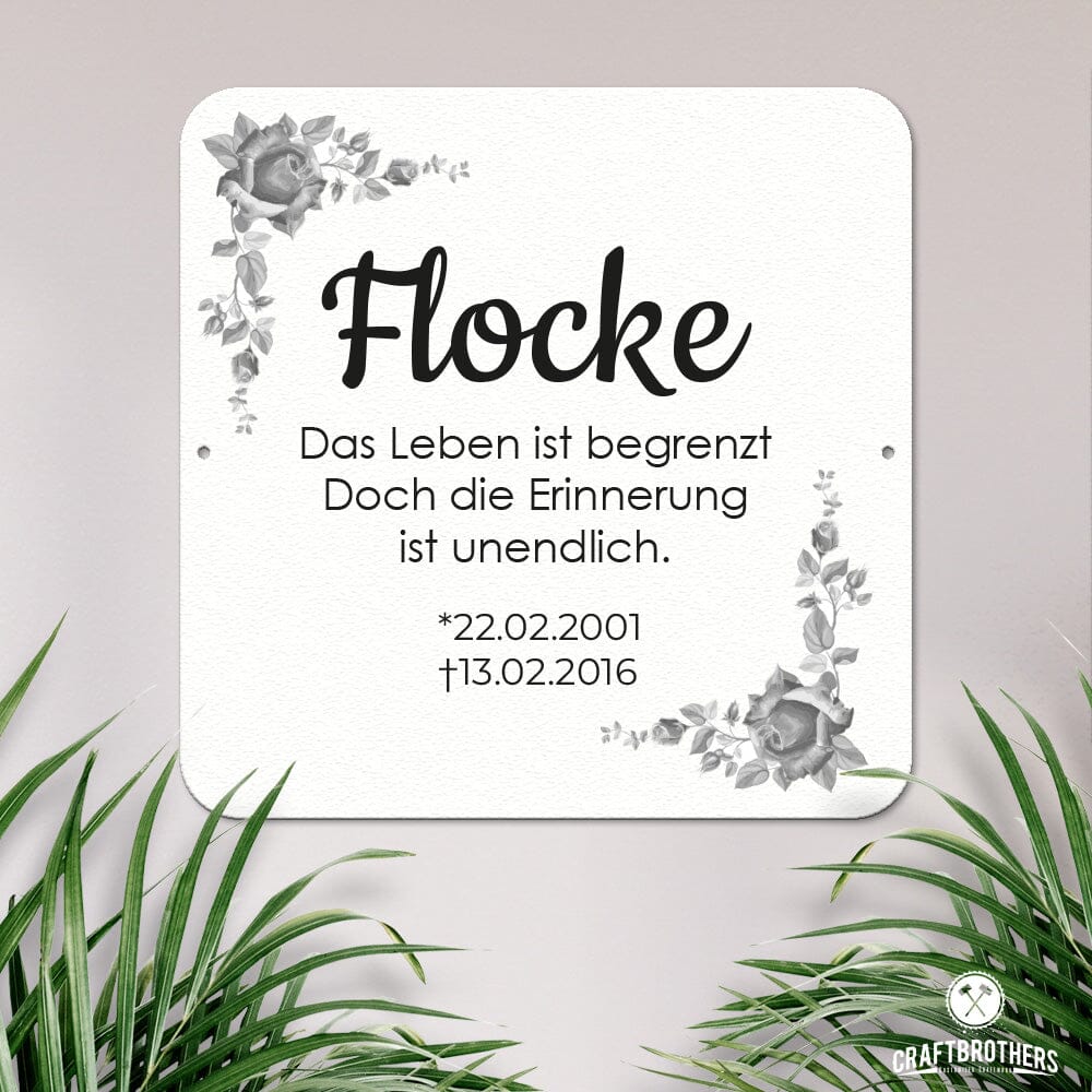 Gedenktafel - Flocke Craftbrothers