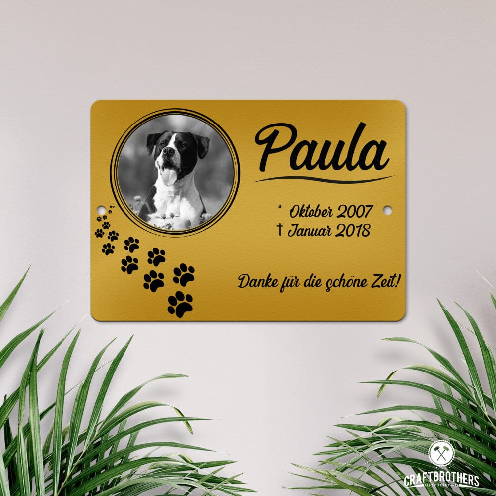 Gedenktafel - Haustier Craftbrothers