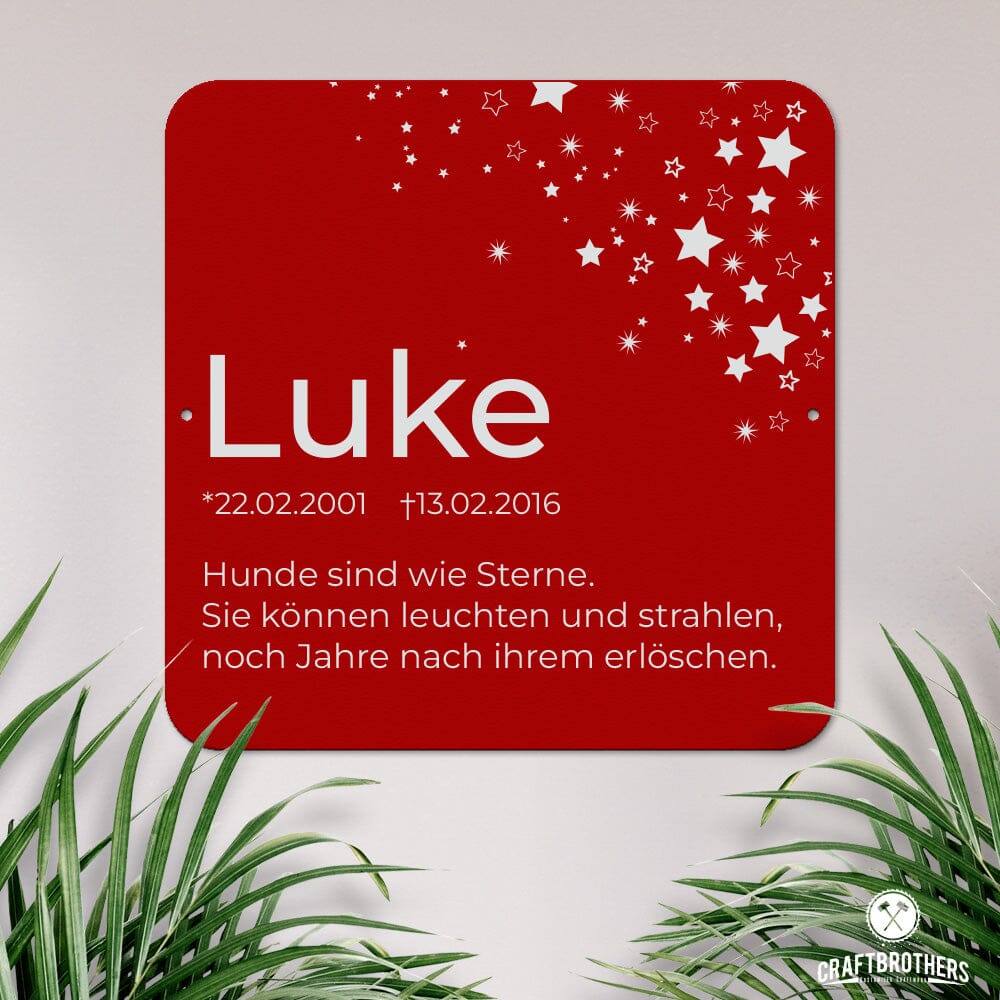 Gedenktafel - Sterne Craftbrothers