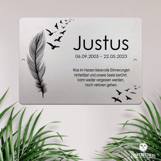 Gedenktafel - Vögel Craftbrothers