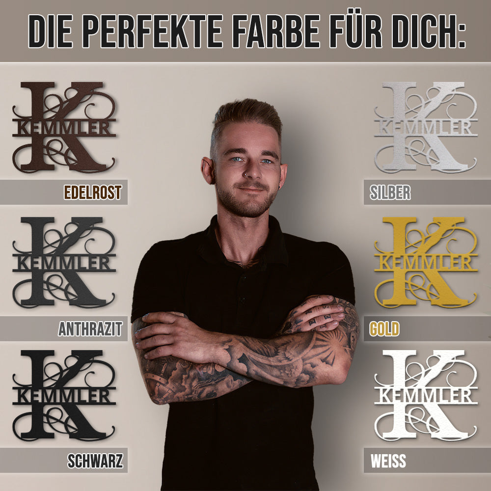 Großes Namens-Monogramm (personalisierbar)