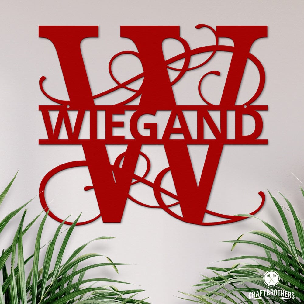 Großes Namens-Monogramm (personalisierbar) Craftbrothers