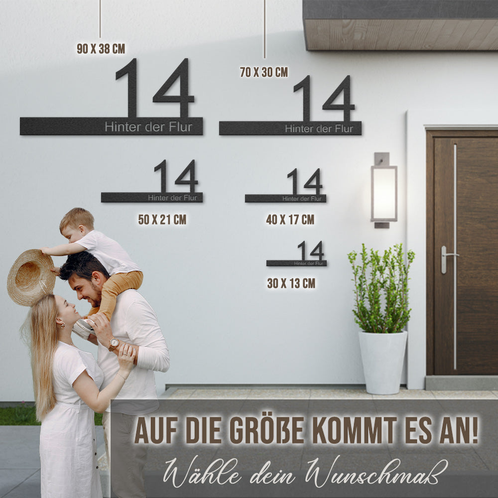 Hausnummernschild "Viktoria" mit Straßennamen