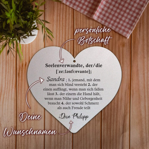 Dekoherz Seelenverwandte aus edlem Stahl (personalisierbar) Dekoherz Craftbrothers