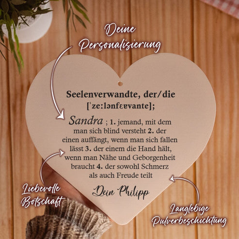 Dekoherz Seelenverwandte aus edlem Stahl (personalisierbar) Dekoherz Craftbrothers