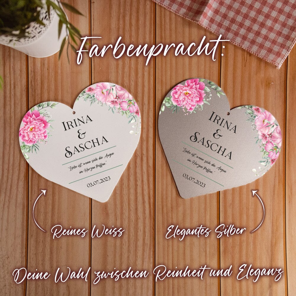 Hochzeits-Herz: Blumen II Dekoherz Craftbrothers